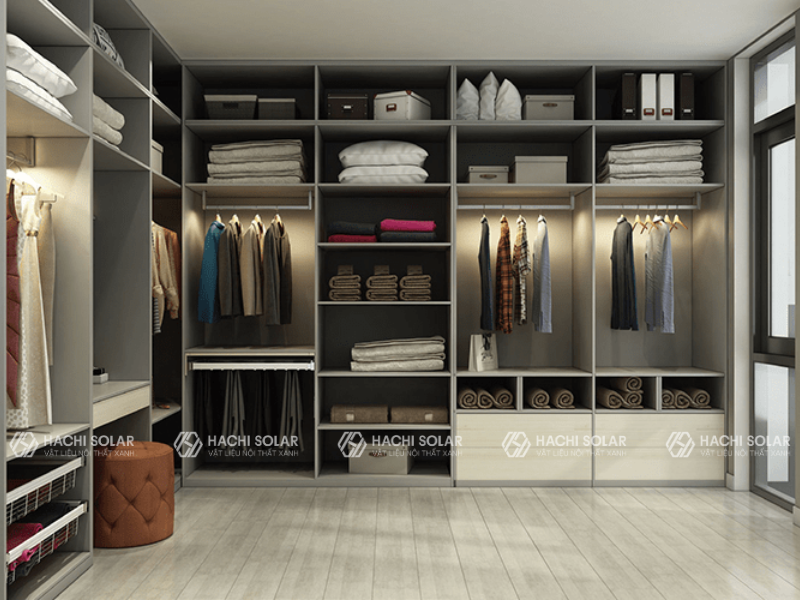 Tủ quần áo chữ L không cánh là lựa chọn phù hợp cho những ai yêu thích sự đơn giản, tiện lợi và muốn tiết kiệm chi phí