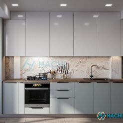 Tủ bếp Vũng Tàu thi công bằng chất liệu hợp kim nhôm cao cấp