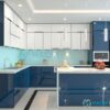 Mẫu tủ bếp cánh kính đẹp thi công bàn giao hoàn thiện TPHCM