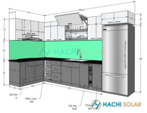 Tổng Hợp Kích Thước Bếp Chữ L Theo Phong Thủy Chuẩn 2024