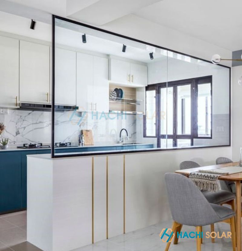 Mẫu quầy bar bếp đơn giản cho nhà chung cư vừa và nhỏ