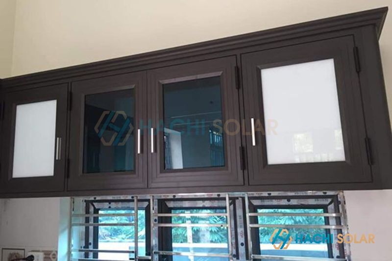 Chi tiết cấu tạo tủ bếp nhôm kính Việt Pháp