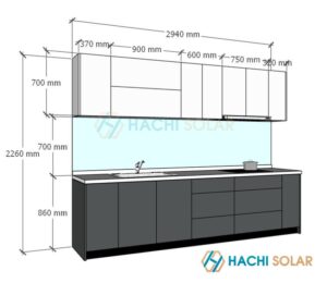 Chi Tiết Kích Thước Tủ Bếp Chữ i Hiện Đại Đầy Đủ Nhất 2024