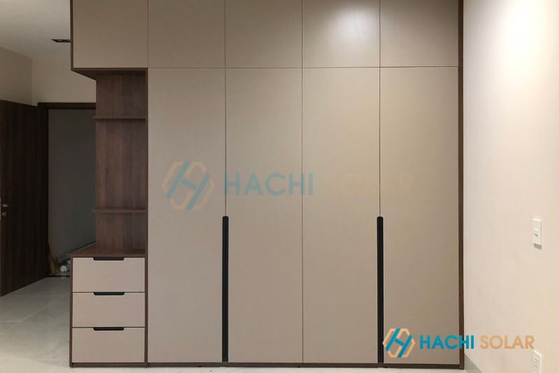 Mẫu tủ quần áo treo tường bằng kim loại hợp kim nhôm cao cấp