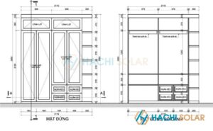Top 6 Loại Bản Vẽ Tủ Quần Áo Chi Tiết Hiện Đại Nhất 2024