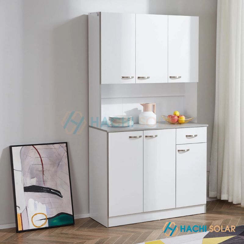 Thiết kế mẫu tủ bếp đứng nhỏ gọn và tách biệt so với tủ bếp cố định