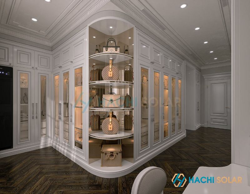 Tìm hiểu thiết kế mẫu tủ quần áo tân cổ điển giao thoa giữa truyền thống & hiện đại