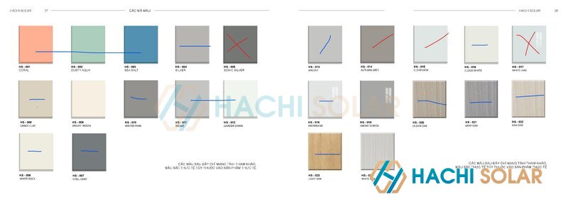Các loại cánh có màu trơn với gam màu pastel hiện đại dễ dàng kết hợp nhiều phong cách nội thất