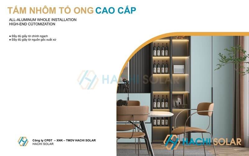 Hachi Solar chúng tôi với hệ thống nhà xưởng và showroom bài bản, sẵn sàng hợp tác và cung ứng cho quý đối tác, quý khách hàng các sản phẩm tấm tổ ong thô và dạng sản phẩm hoàn thiện với giá thành tốt nhất