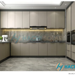 Mẫu tủ bếp ứng dụng tấm tổ ong thi công giá tốt tại Hachi Solar