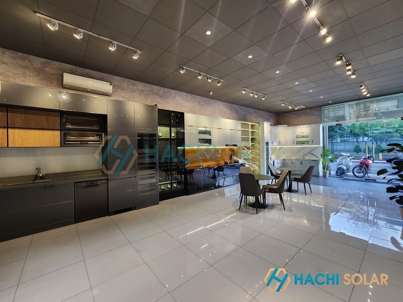 Toàn cảnh showroom tủ bếp & tủ nội thất hiện đại Hachi Solar
